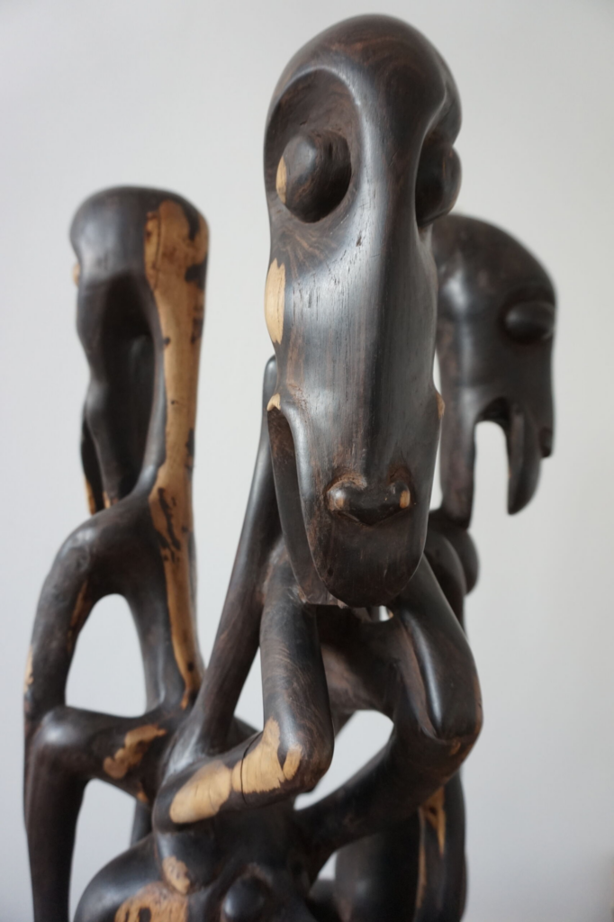 Devils Side Table – Hand-Carved African Abstract Art Furniture for Luxury Dubai