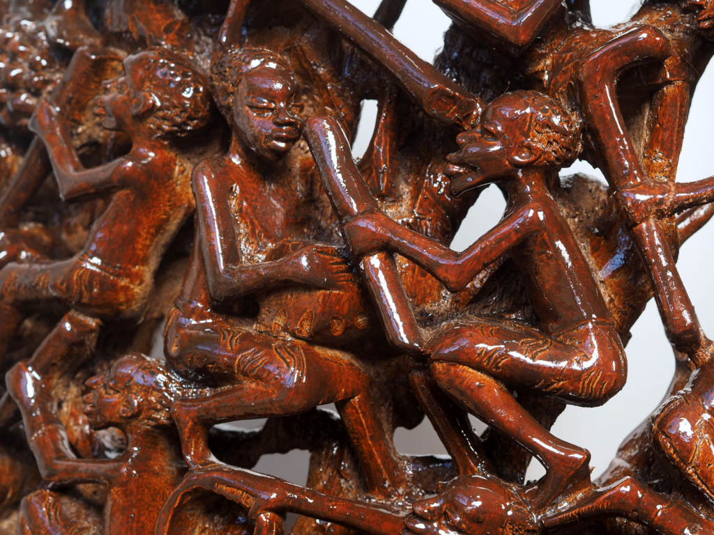 Magufuli Armchair – Hand-Carved African Hardwood Tribal Art Furniture for Luxury Dubai