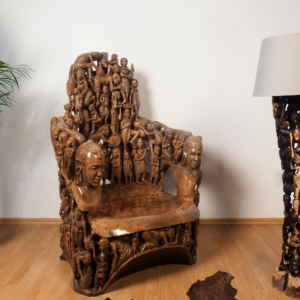 Maasai Armchair, hand-carved armchair, Private Museum