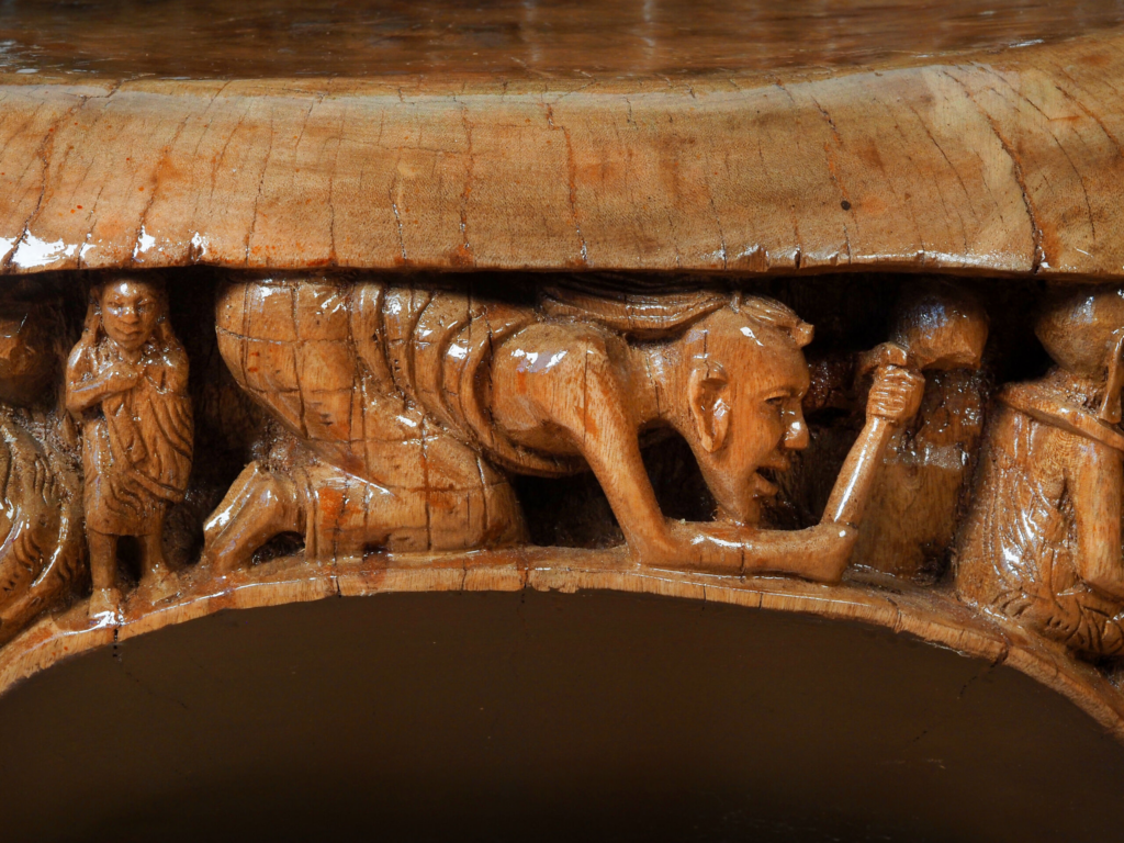 Maasai Armchair – Luxury Hand-Carved Tribal Art Chair for Premium Dubai Interiors