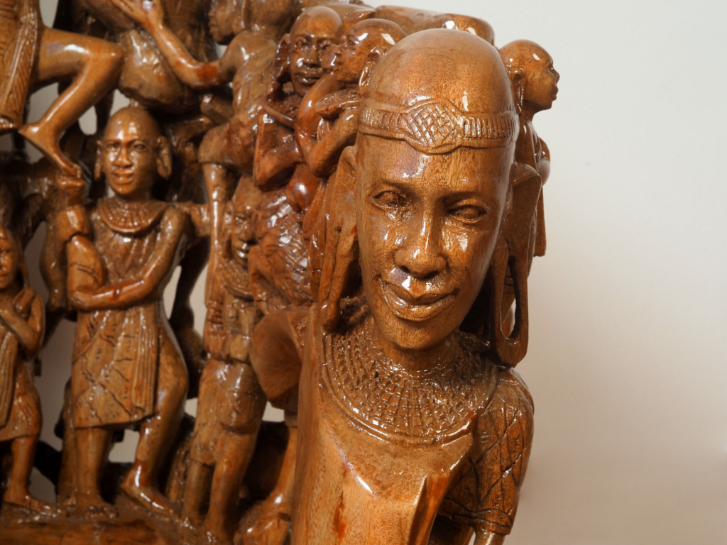 Maasai Armchair – Luxury Hand-Carved Tribal Art Chair for Premium Dubai Interiors