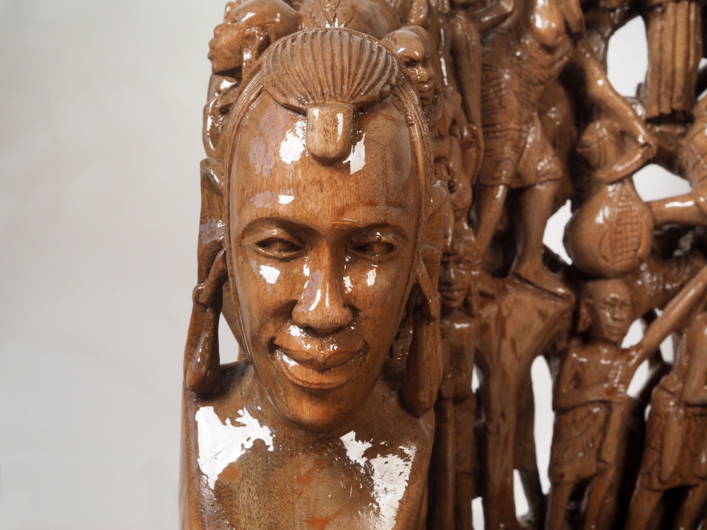 Maasai Armchair – Luxury Hand-Carved Tribal Art Chair for Premium Dubai Interiors