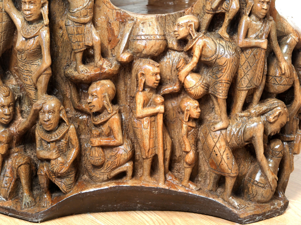 Maasai Armchair – Luxury Hand-Carved Tribal Art Chair for Premium Dubai Interiors