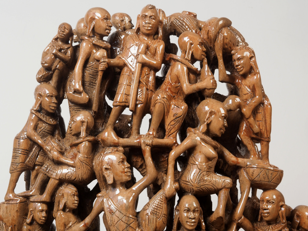 Maasai Armchair – Luxury Hand-Carved Tribal Art Chair for Premium Dubai Interiors
