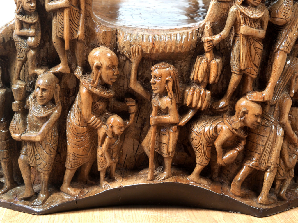 Maasai Armchair – Luxury Hand-Carved Tribal Art Chair for Premium Dubai Interiors