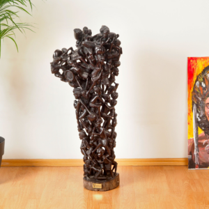 Makonde Balance Sculpture, hand-carved sculpture, Private Museum