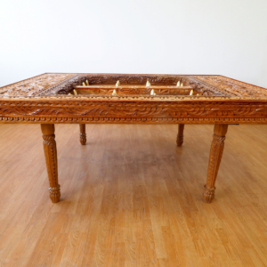 Zanzibar Dining Table, Light, hand-carved dining table, Private Museum