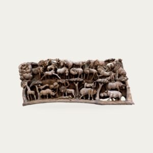 Savanna Wall Panel, hand-carved wall panel, Private Museum