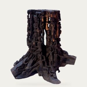 Ebony Root Table, hand-carved dining table, Private Museum