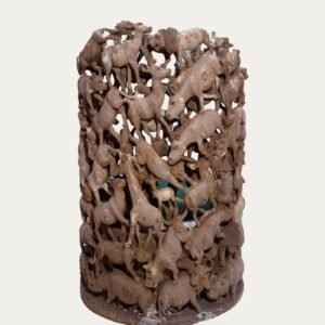 Wildlife Throne, hand-carved throne, Private Museum